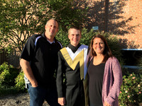 Senior Marching Bucks with Parents